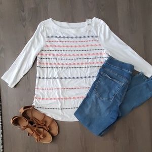 Floral patterned tee